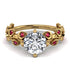 Leaves All Around Yellow Gold Diamond Ring - Sydney 2ct No. 46